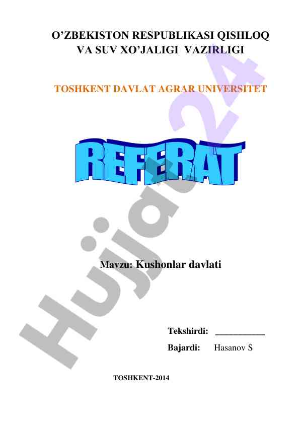 Kushonlar davlati tarixi va madaniyati