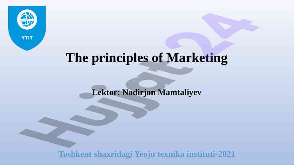 Marketing kommunikatsiyalari asoslari