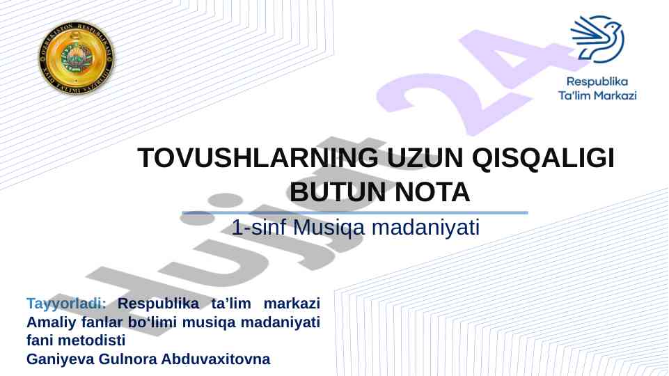 Musika madaniyati va butun notalar ustida bahs