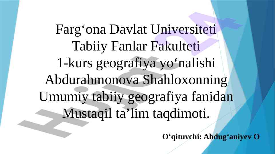 Shamollar turlari va ularning mahalliy tasiri
