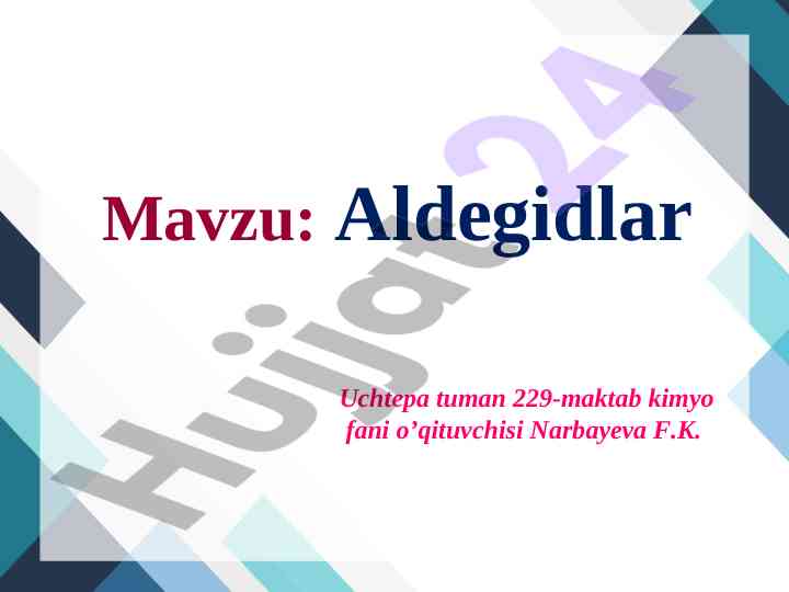Aldegidlar va ketonlar oksidlanish jarayonlari