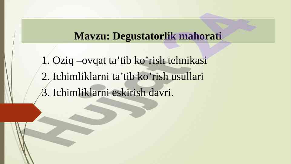 Degustatorlik mahorati
