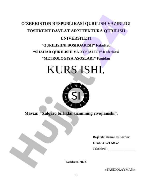 Xalqaro birlashmalar tizimining rivojlanishi