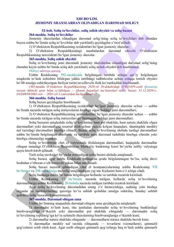 Jismoniy shaxslardan olinadigan daromad solig‘i qoidalari