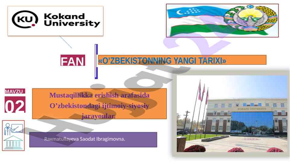 O'zbekistonda ijtimoiy-siyosiy jarayonlar tahlili