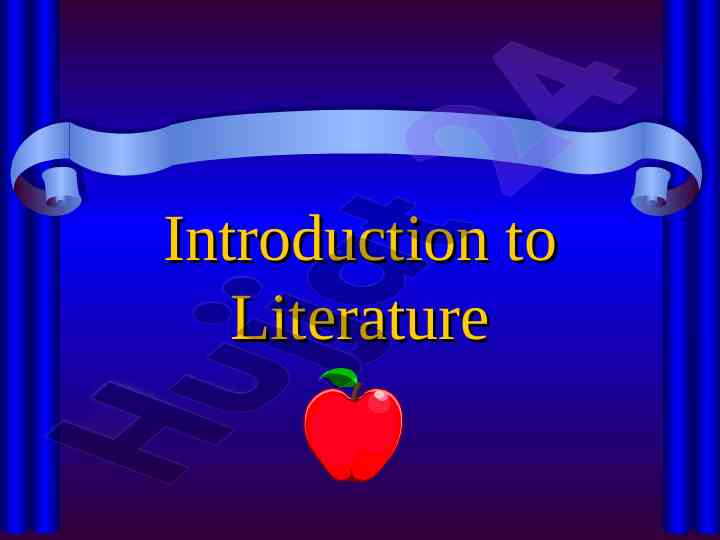 Introduction to literature exploring key concepts