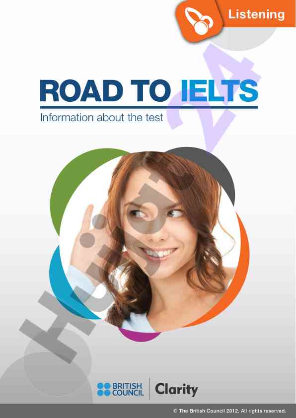 Listening test structure and components overview
