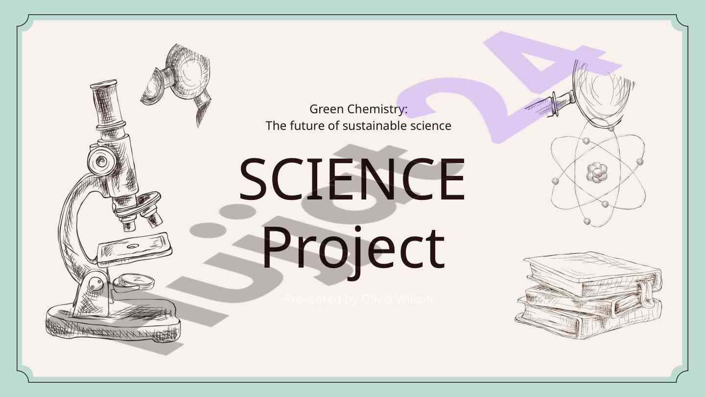 Green chemistry future sustainable science overview