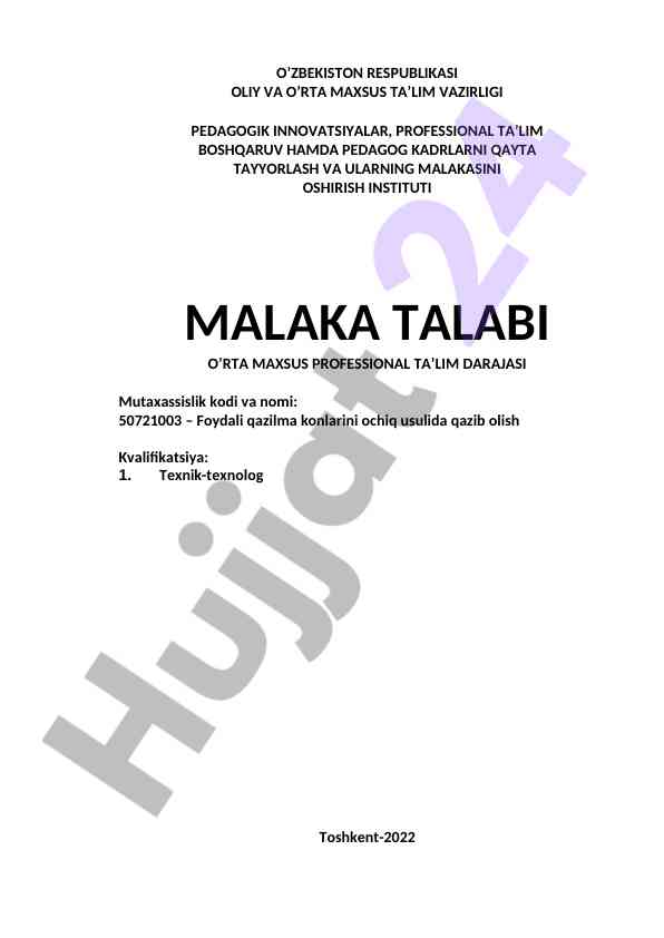 Foydali qazilma konlarini qazib olish usullari