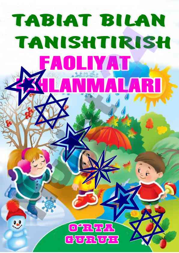 Oʻrta guruhlar uchun tabiat bilan tanishtirish