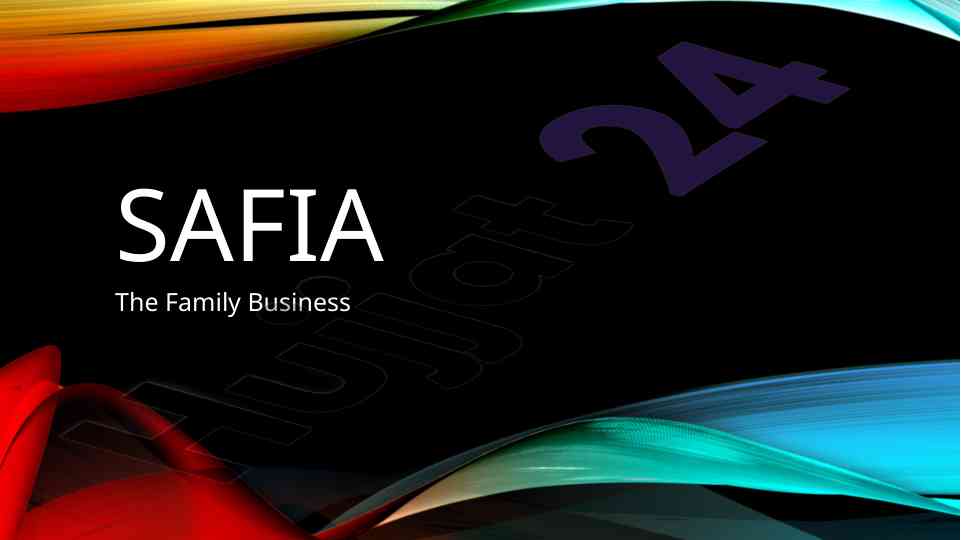 Safia family business tahlili va mahsulotlar