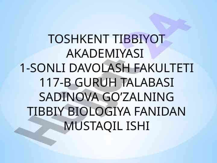 Genlarning o’zaro tasiri va mendel qonunlari