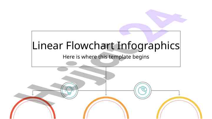 Linear flowchart infographics overview of planets