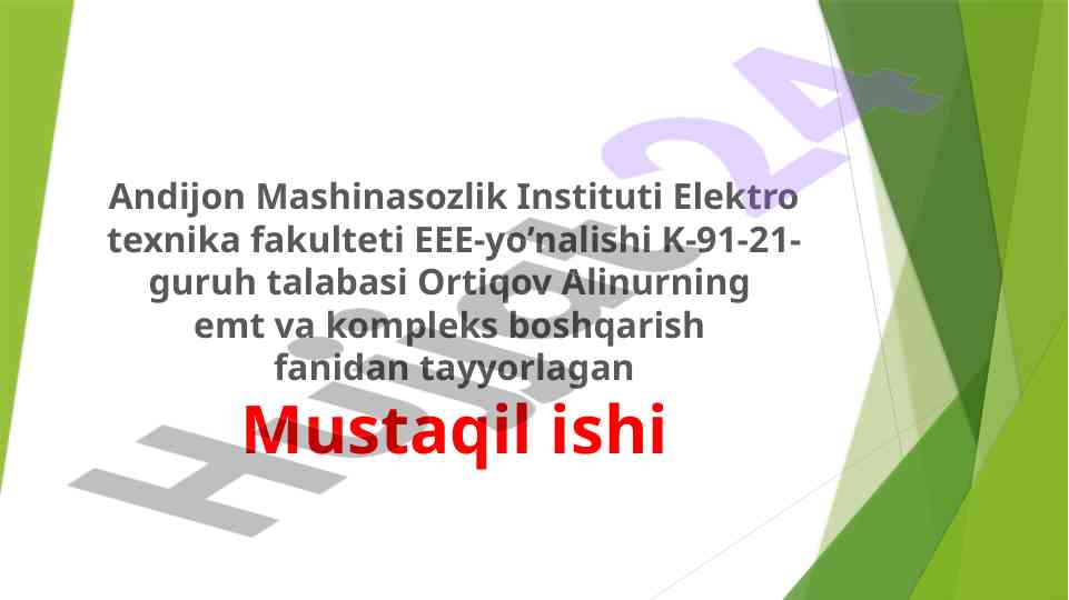 Asinxron motor tezligini o‘zgartirish usullari