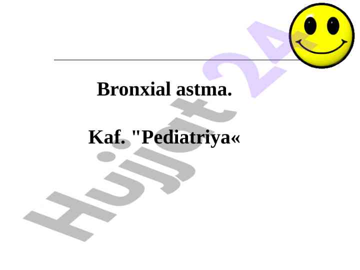 Bronxial astma: etiologiyasi hám patogenezi