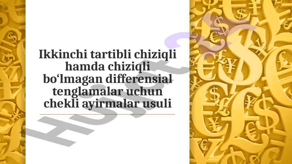 Chiziqli va chiziqli bo‘lmagan tenglamalar bilan ishlash