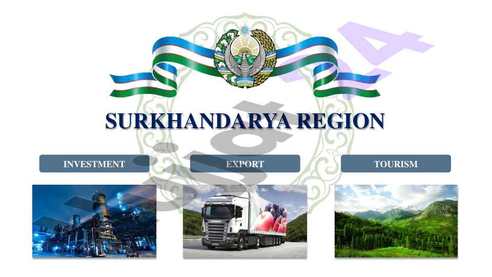 Surkhandarya region economic overview and investment potential