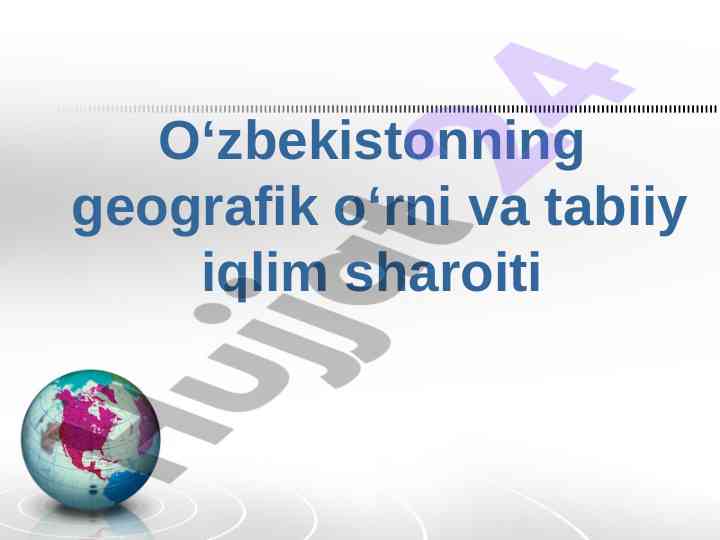 Kurs ishlari bo'yicha tahlil va o'rganish
