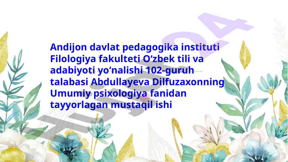 Psixik rivojlanish va uni davrlashtirish muammosi
