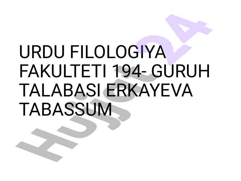Islomning asosi va tasavvuf yo'llari