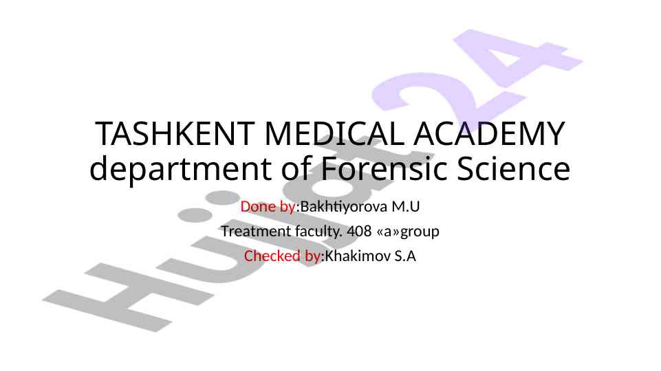 Hair analysis in forensic medicine and its importance
