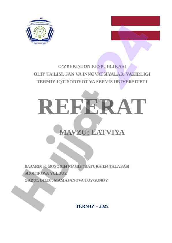 Latviya iqtisodiy jarayonlari va xavflari