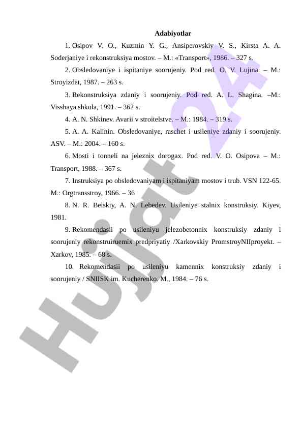 Soderjaniye i rekonstruksiya mostov