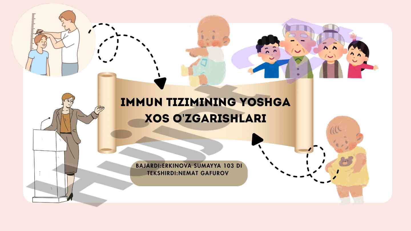 Immun tizimining yoshga xos o'zgarishlari