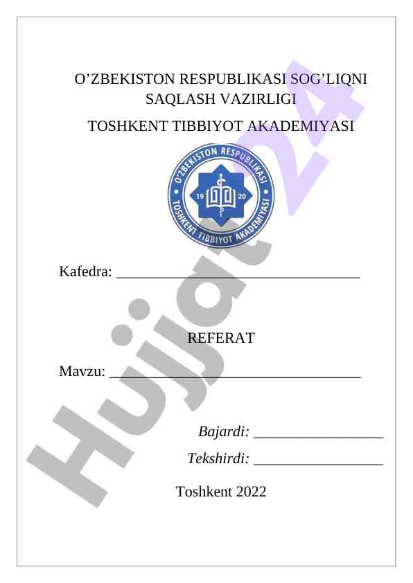 Tuberkuloz va yondosh kasalliklar tahlili