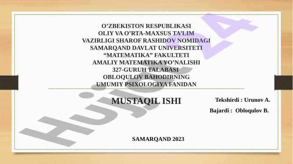 Kasbiy ko’nikma va odatlarning shakllanishi