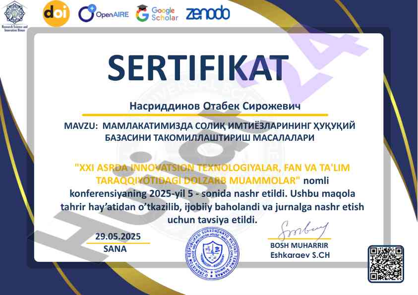 Innovatsion texnologiyalar va ta'limdagi muammolar