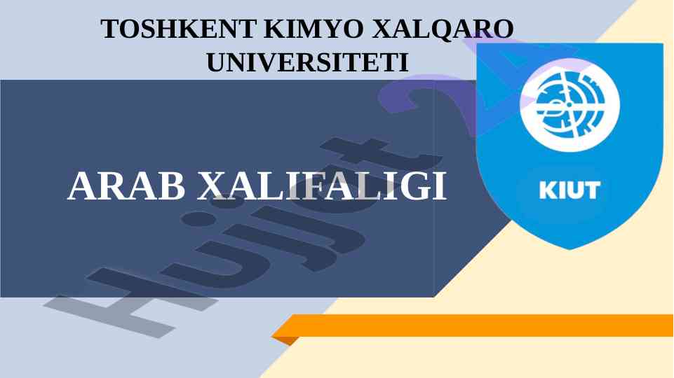 Arab xalifaligi tarixi va ijtimoiy tahlil
