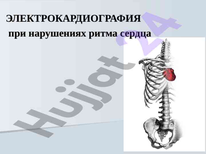 Электрокардиография при нарушениях ритма сердца