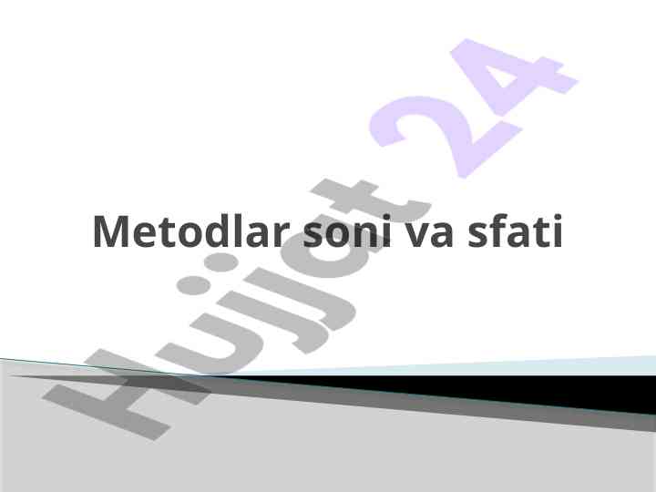 Noan’anaviy dars mashg’ulotlari va interaktiv usullar