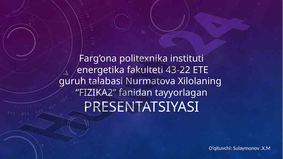 Gazlarda elektr toki o’tishi protsessi haqida ma'lumot