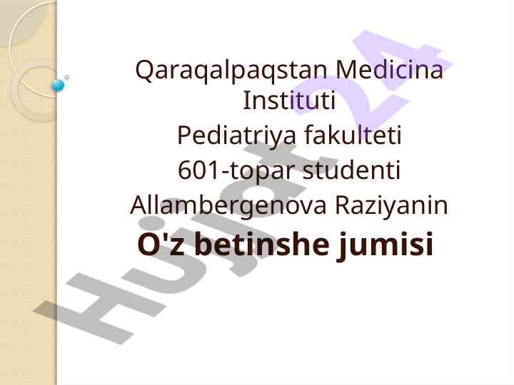 Xronofarmakologiya haqqinda ma'lumotlar va maqsadlar