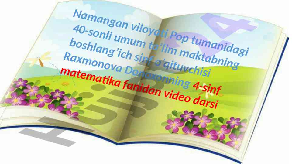 Matematika darsida mulohazalar mavzusi bo'yicha video
