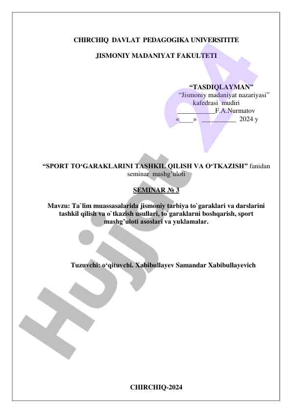 Ta'lim muassasalarida jismoniy tarbiya to'garaklari
