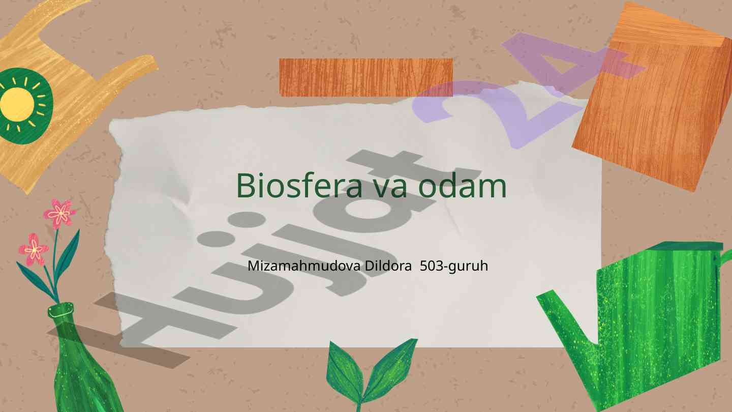 Biosfera va inson o'rtasidagi munosabatlar muhokamasi