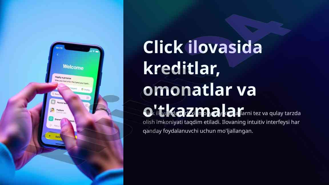 Click ilovasida kreditlar va omonatlarni boshqarish