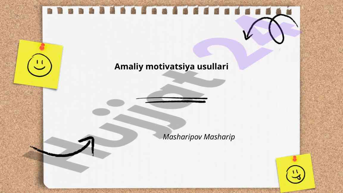 Amaliy motivatsiya usullari va maqsadlarni aniqlash