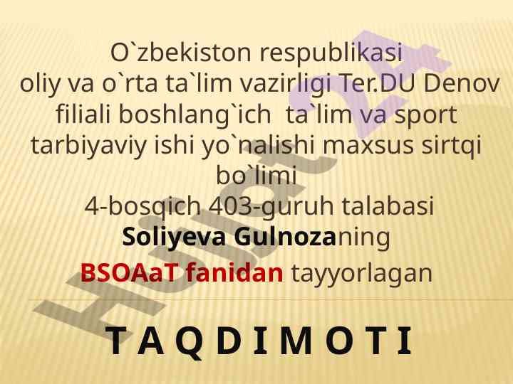 Boshlang'ich sinf o'quvchilari uchun qo'llanmalar