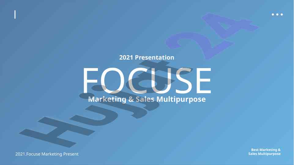 Best marketing and sales multipurpose presentation 2021