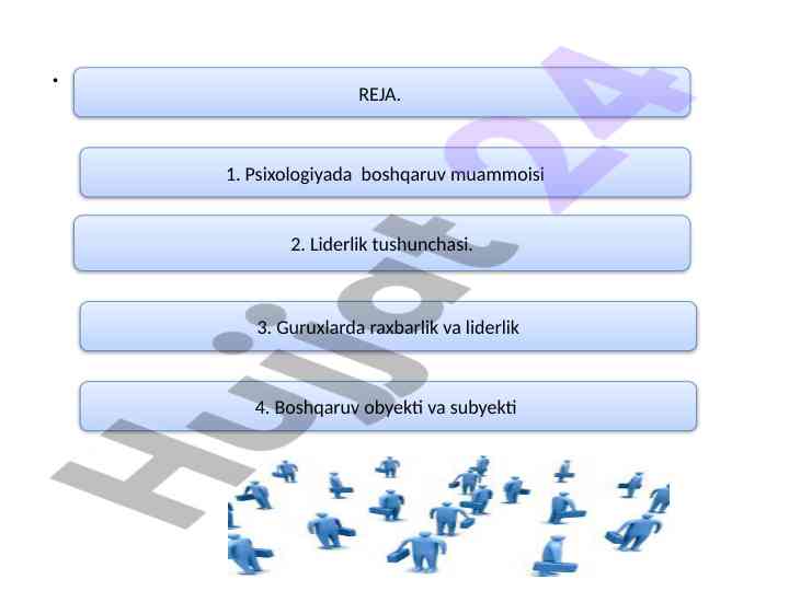 Boshqaruv psixologiyasi va liderlik tushunchalari