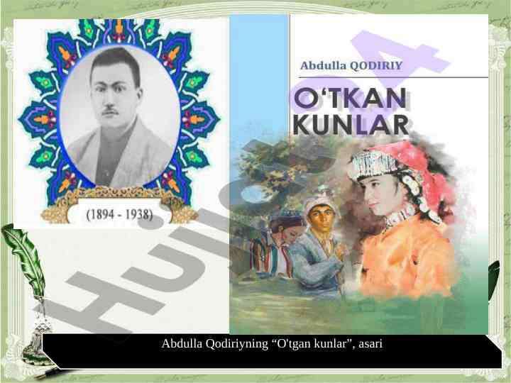 O'tgan kunlar asarining ilmiy tahlili