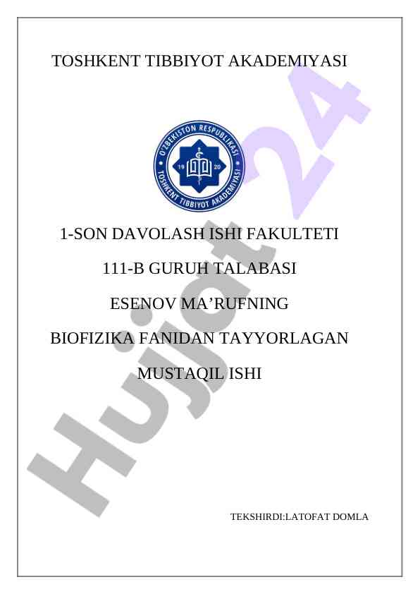 Ma'lumotlar omborining arxitekturasi bo'yicha mustaqil ish