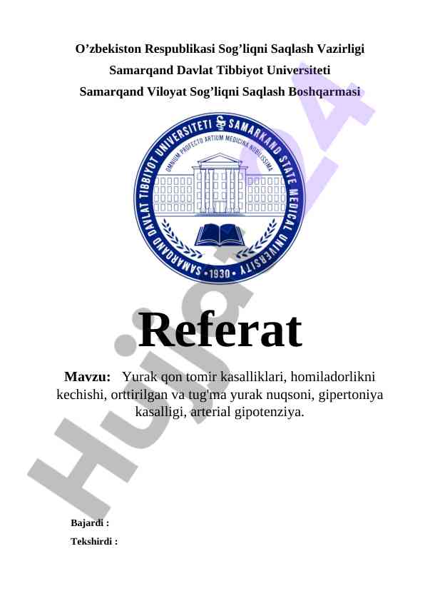 Yurak qon tomir kasalliklari va homiladorlik