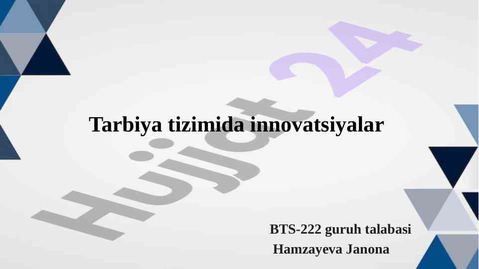 Innovatsion ta'lim tizimida o'yinlardan foydalanish