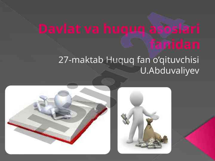 Davlat daromadlari va soliqlar tushunchasi