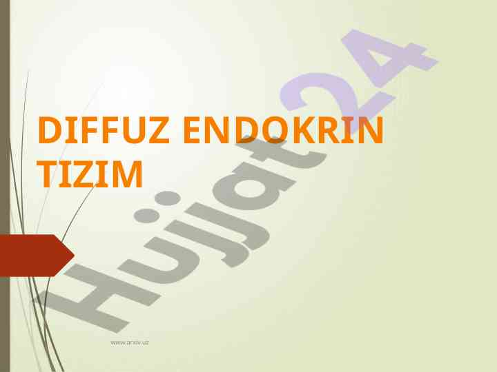Diffuz endokrin tizim va kasallik sabablari